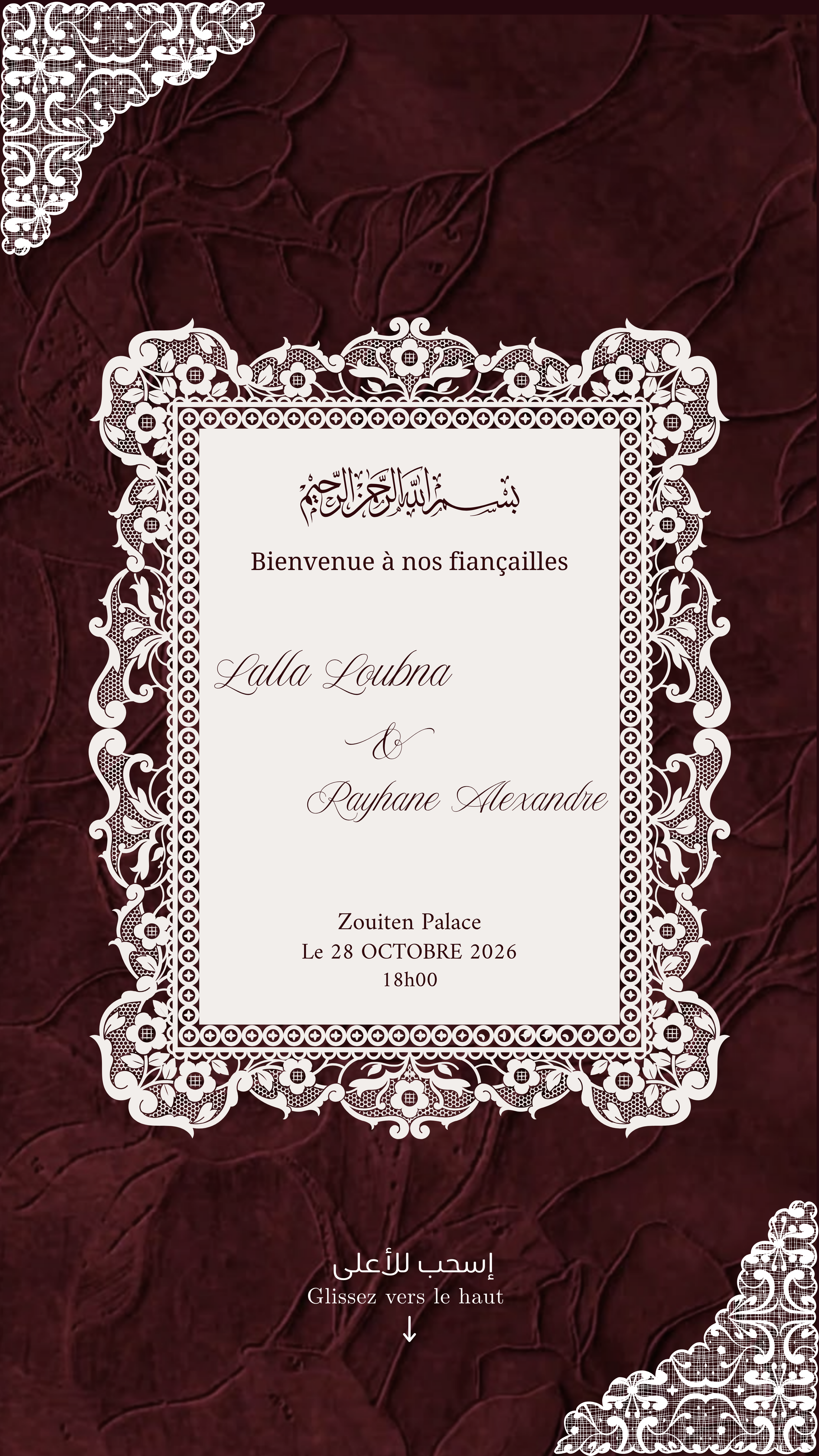 Décor mariage Loubna et Rayhane Alexandre